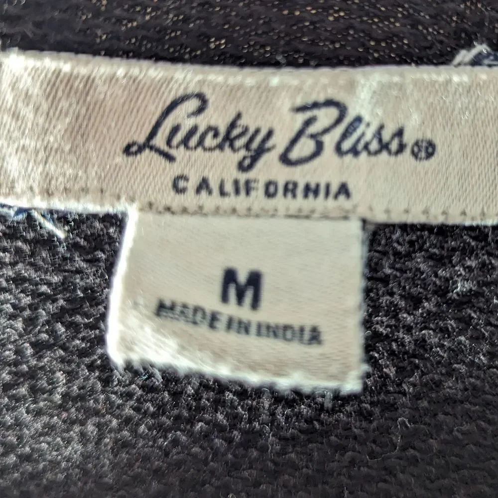 Lucky Bliss Black Waterfall Cardigan Sweater - Picture 3 of 5